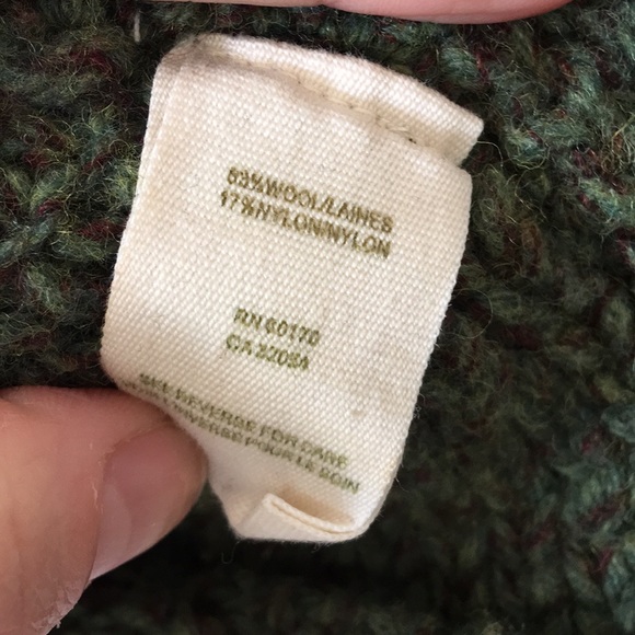 FP// vintage wool crop cardigan wood buttons XS - Picture 8 of 8